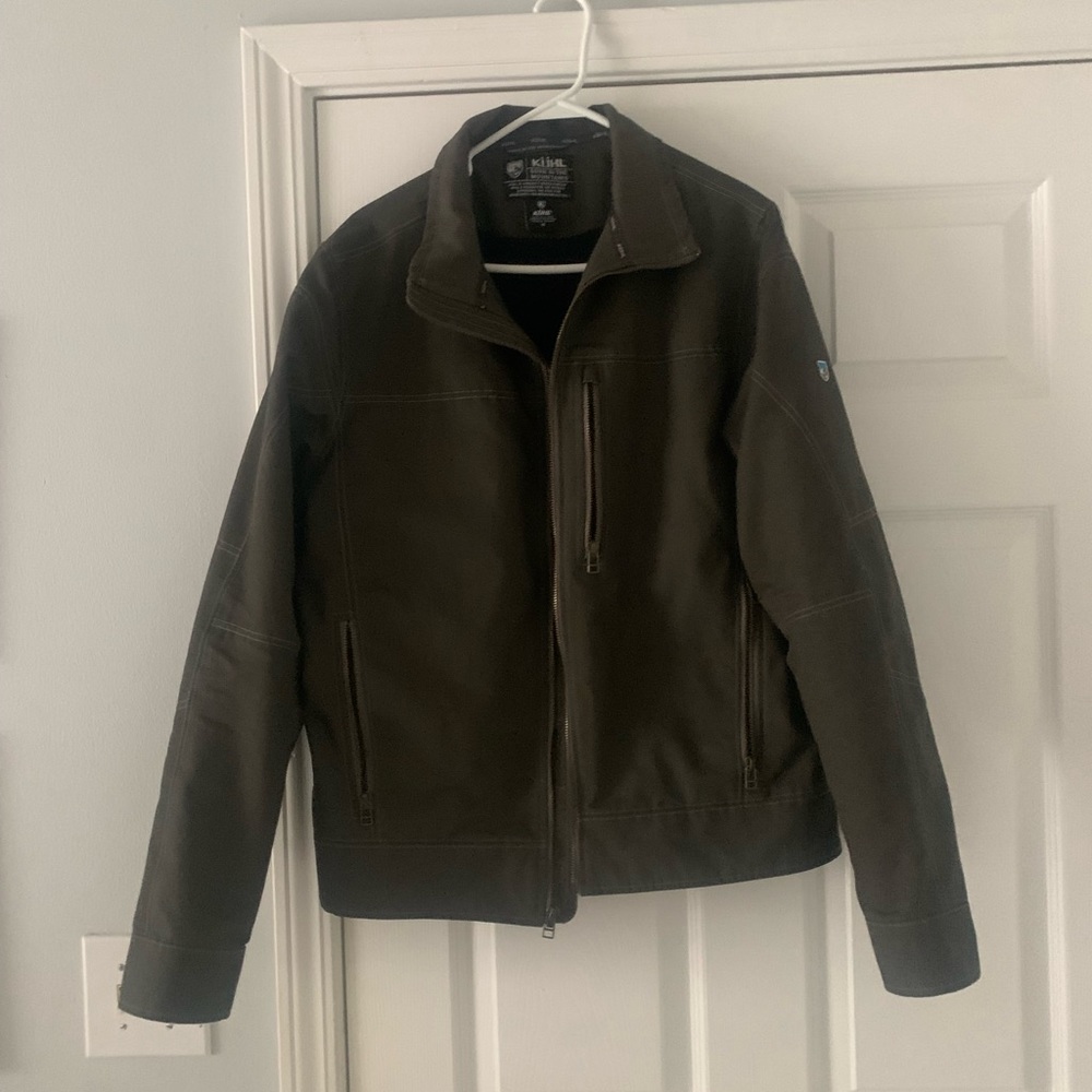 Kuhl Brown Bomber Jacket with Casual Zip-Up Design